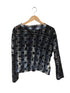 ワイズ Ys HOUNDTOOTH DOTS TULLE CROPPED ROUND NECK T レディース 2