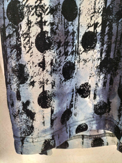 ワイズ Ys HOUNDTOOTH DOTS TULLE CROPPED ROUND NECK T レディース 2