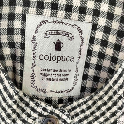 COLOPUCA ギンガムチェックシャツワンピース レディース 3L