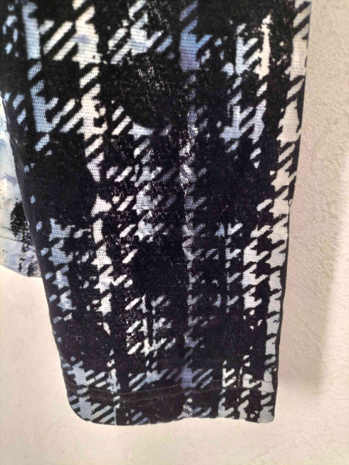 ワイズ Ys HOUNDTOOTH DOTS TULLE CROPPED ROUND NECK T レディース 2