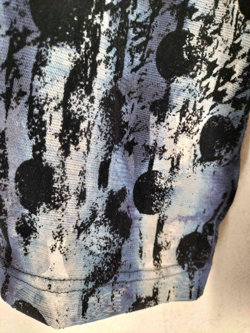 ワイズ Ys HOUNDTOOTH DOTS TULLE CROPPED ROUND NECK T レディース 2