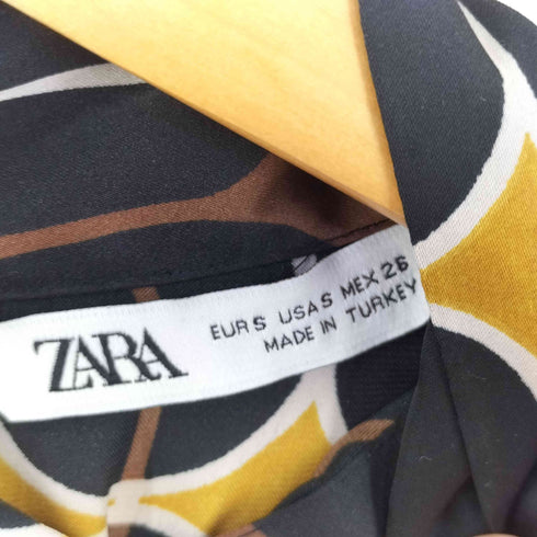 ザラ ZARA 総柄ワンピース レディース import:S