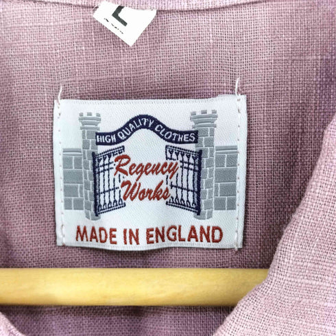 REGENCY WORKS イギリス製 リネンシャツ ワンピース レディース import:L