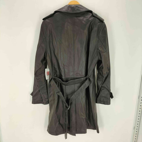 バーバリーブラックレーベル BURBERRY BLACK LABEL ラムレザートレンチコート メンズ import:M