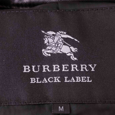 バーバリーブラックレーベル BURBERRY BLACK LABEL ラムレザートレンチコート メンズ import:M