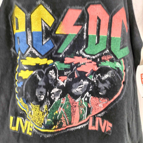 POPULAR フォト プリント ラグランスリーブ 七分丈 バンド Tシャツ メンズ import:M