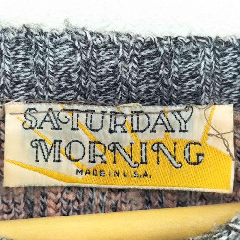 STURDAY MORNING USA製 総柄 ニット メンズ