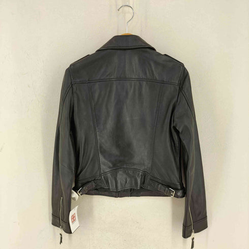 ザラ ZARA SHEEP SKIN ライダースジャケット レディース import:M