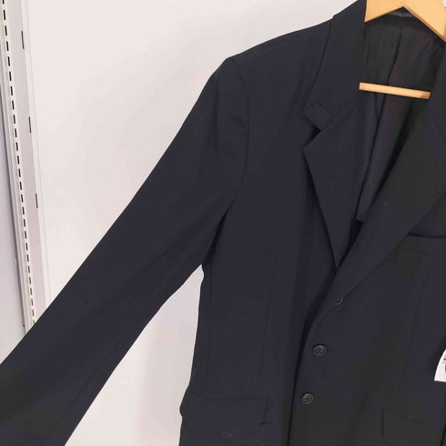 ワイズフォーメン Ys for men 25SS WOOL GABARDINE TURN BACK COLLAR JACKET ウール ギャバ ターン バック ジャケット メンズ JPN:2