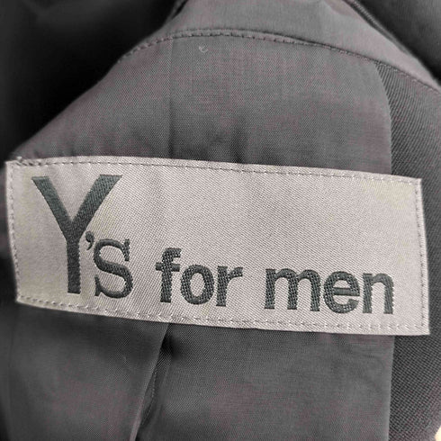 ワイズフォーメン Ys for men 25SS WOOL GABARDINE TURN BACK COLLAR JACKET ウール ギャバ ターン バック ジャケット メンズ JPN:2