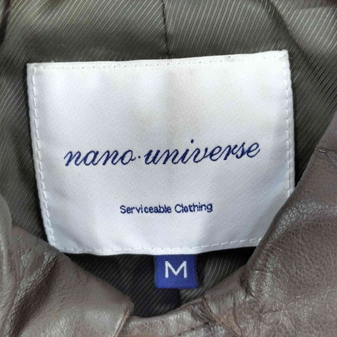 ナノユニバース NANO universe GOAT SKIN レザージャケット メンズ JPN:M