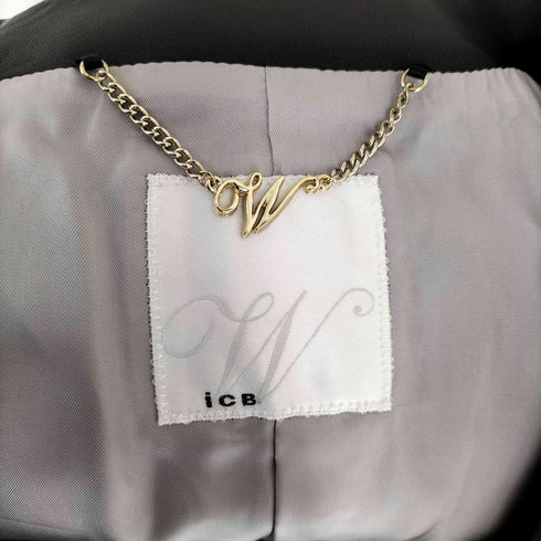 アイシービー ICB LAMB SKIN レザーコート レディース 2