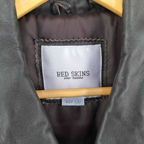RED SKINS sheepskin カーコート メンズ LL