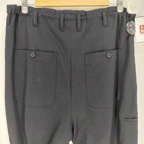 ワイズフォーメン Ys for men 25SS WOOL GABARDINE RIGHT AND LEFT LEG POCKETS PANTS ウール ギャバ ライト アンド レフト レッグ パンツ メンズ JPN:2