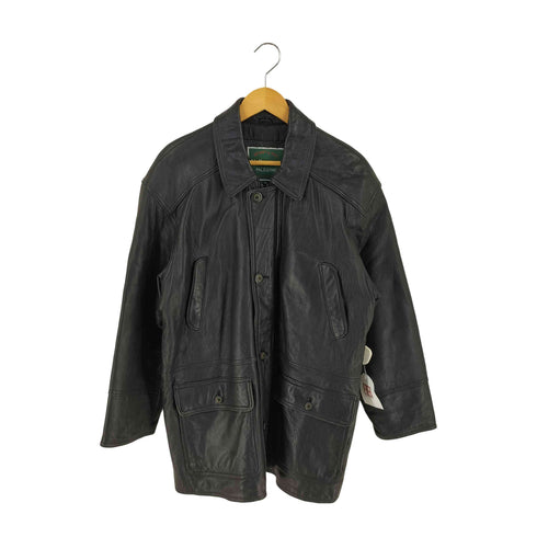 Vallemosso レザー カーコート メンズ import:M