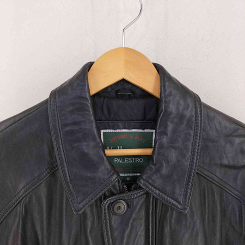 Vallemosso レザー カーコート メンズ import:M