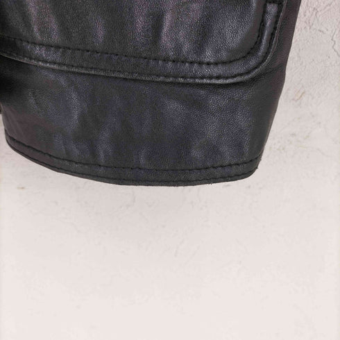 Vallemosso レザー カーコート メンズ import:M