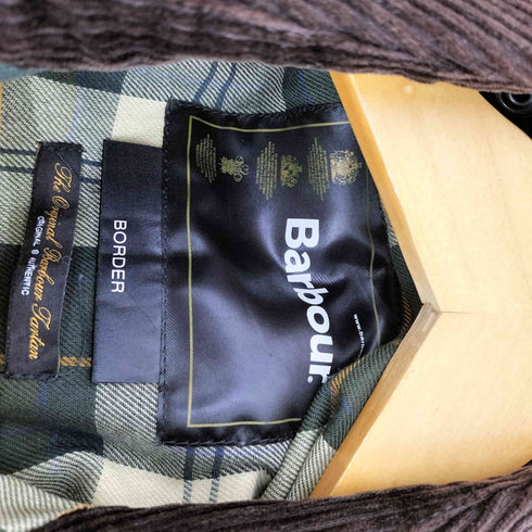 バブアー Barbour 21AW BORDER WAXED COTTON ボーダー ワックス コットン オイルド ジャケット メンズ UK:38