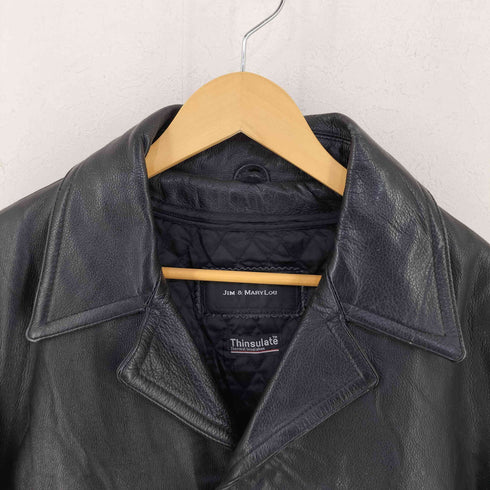 JIM&MARYLOU レザー カーコート メンズ import:M