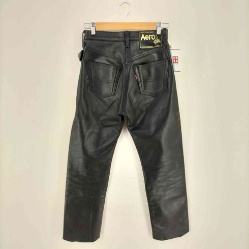 AERO LEATHER 初期タグ 90S STEERHIDE LEATHERパンツ メンズ US:28-29