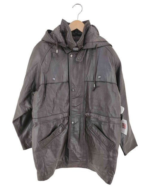 HARAJUKU MOTHER LAMB SKIN フーデットレザージャケット メンズ JPN:M