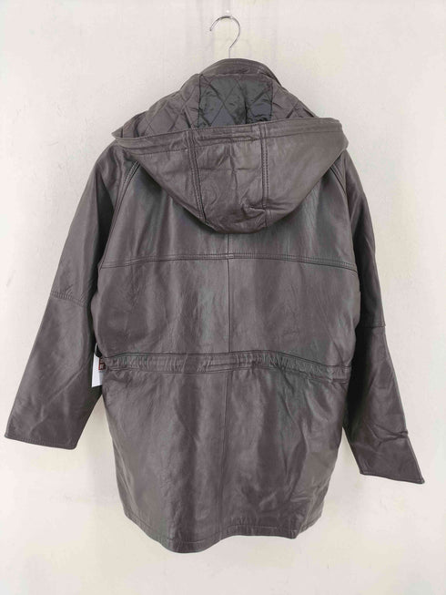 HARAJUKU MOTHER LAMB SKIN フーデットレザージャケット メンズ JPN:M
