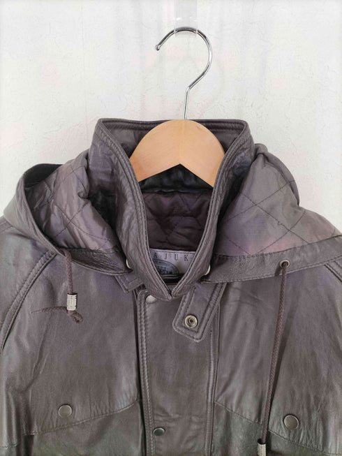 HARAJUKU MOTHER LAMB SKIN フーデットレザージャケット メンズ JPN:M
