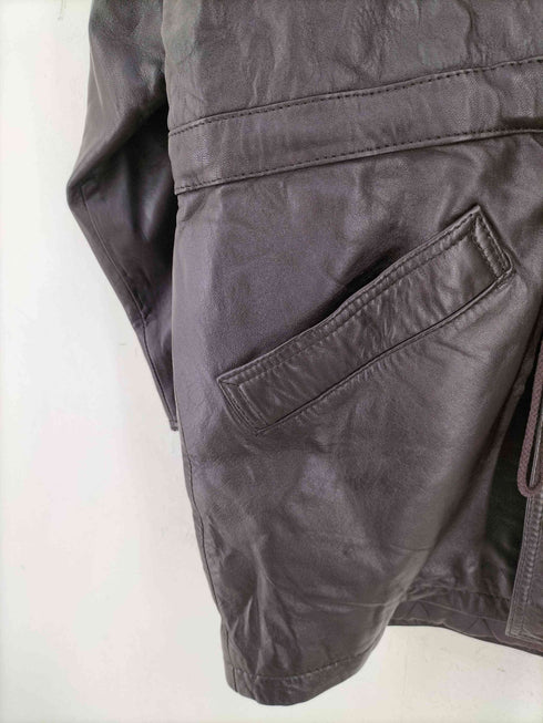 HARAJUKU MOTHER LAMB SKIN フーデットレザージャケット メンズ JPN:M