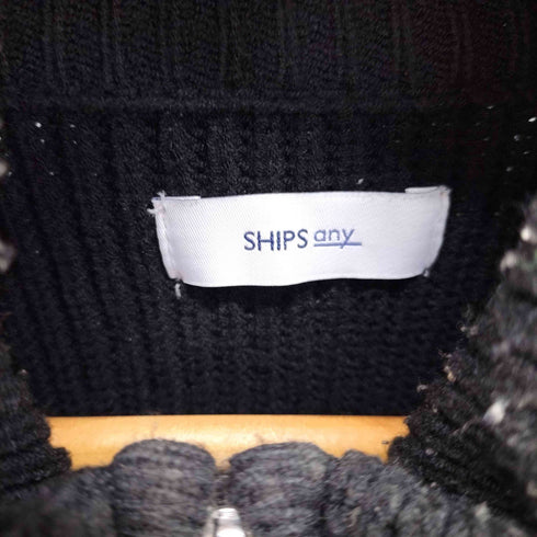 シップスエニィ SHIPS any ダブルジップ ドライバーズニット メンズ JPN:M