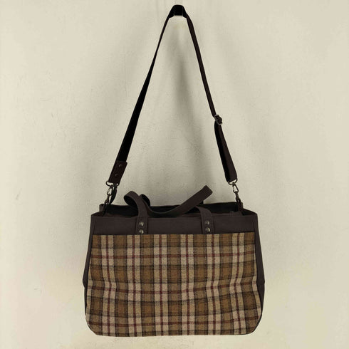 Origin チェック柄キャンバス2WAYバッグ メンズ