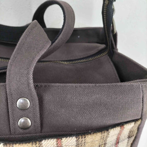 Origin チェック柄キャンバス2WAYバッグ メンズ