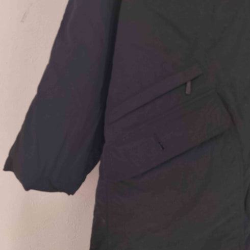 エディーバウアー Eddie Bauer 90S 白タグ 襟ファー ナイロン コート レディース import:M