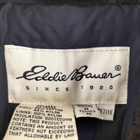 エディーバウアー Eddie Bauer 90S 白タグ 襟ファー ナイロン コート レディース import:M
