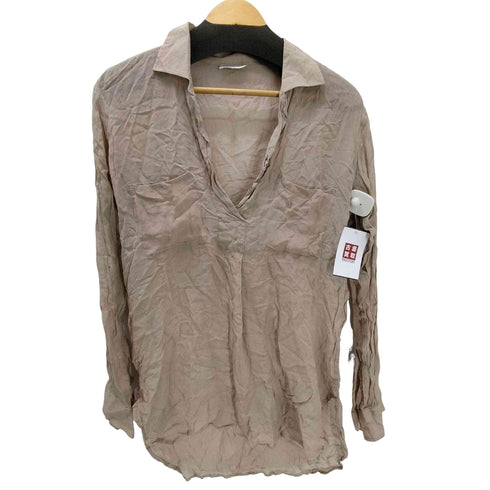 ドリスヴァンノッテン DRIES VAN NOTEN レーヨン スキッパー シアー シャツ ブラウス レディース import:S