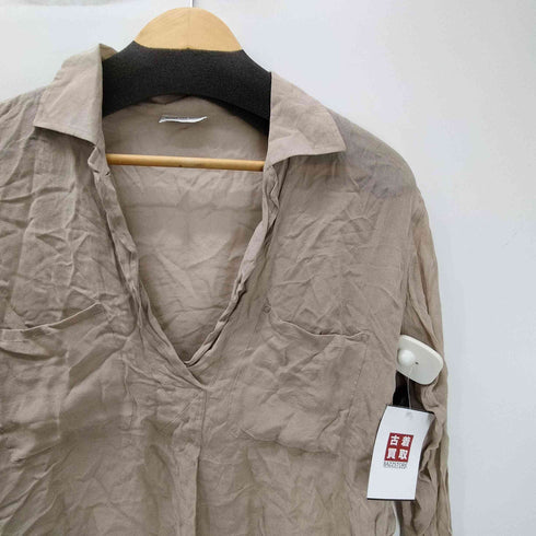 ドリスヴァンノッテン DRIES VAN NOTEN レーヨン スキッパー シアー シャツ ブラウス レディース import:S