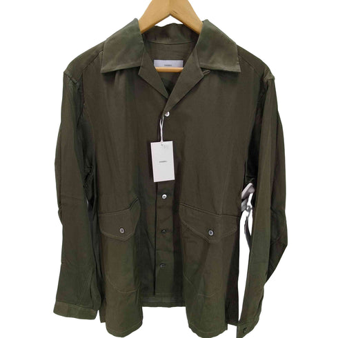 シュガーヒル SUGARHILL 19AW コットン サテン 開襟 オープンカラー シャツ メンズ JPN:M