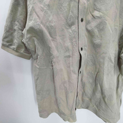 ポールスミス Paul Smith 25SS ペイズリー ジャカード オープンフロント ポロシャツ メンズ import:XL