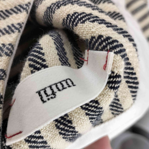 アンフィル unfil cotton & linen-tweed marine pants レディース JPN:0