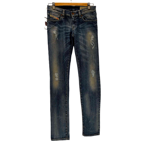 ディーゼル DIESEL Getlegg ダメージデニムパンツ レディース 25×32