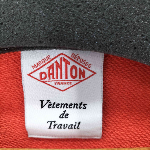 ダントン DANTON コットンテリー ドット ボタン クルーネック カーディガン レディース 38