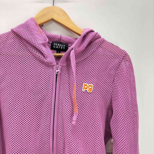 パーリーゲイツ PEARLY GATES メッシュ ニット ジップパーカー レディース JPN:0