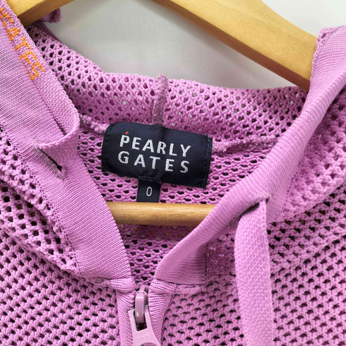 パーリーゲイツ PEARLY GATES メッシュ ニット ジップパーカー レディース JPN:0