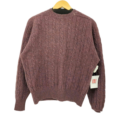 ニューヨーカー NEWYORKER HAND LOOM KNIT ケーブル編み メランジ ウールニット メンズ JPN:L