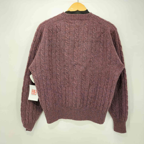 ニューヨーカー NEWYORKER HAND LOOM KNIT ケーブル編み メランジ ウールニット メンズ JPN:L