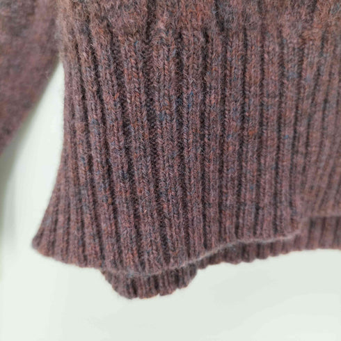 ニューヨーカー NEWYORKER HAND LOOM KNIT ケーブル編み メランジ ウールニット メンズ JPN:L