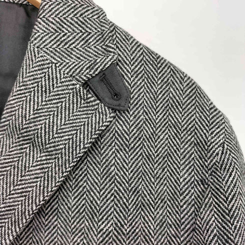 ザスコッチハウス The Scotch House 切替 ヘリンボーンツイル バスケットボタン 3B テーラードジャケット メンズ JPN:M