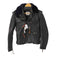 63 LEATHERS リアルレザー ファー ダブルライダースジャケット メンズ JPN:XS