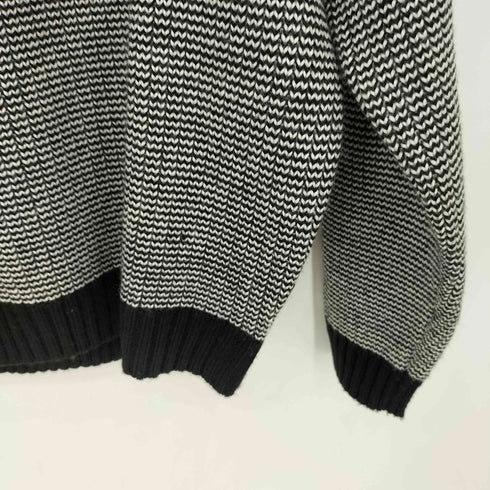 ハフ HUF MEGABLAST TWO TONE WAFFLE SWEATER メガブラスト ツートーン ワッフル ハーフジップ ニット セーター メンズ M