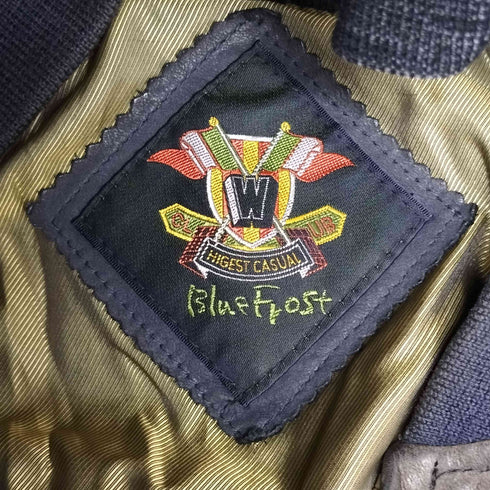 BLUE FROST ジップアップレザーブルゾン メンズ import:M