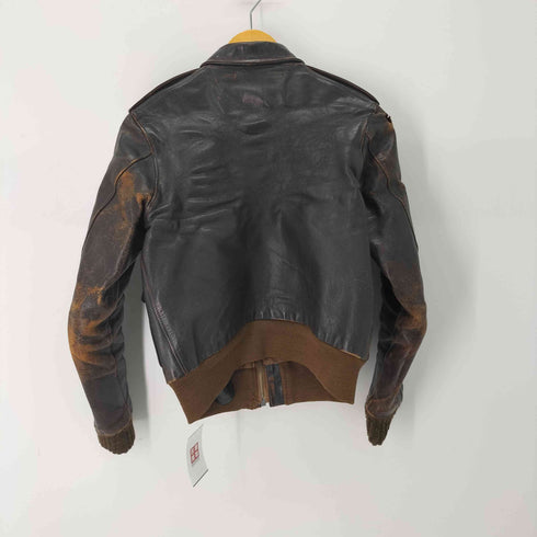 リアルマッコイズ REAL McCoyS J.A.DUBOW MFG コの字留め TALONジップ ピンバッチ A-2 レザージャケット Contract 1755 メンズ 40